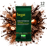 Barre protéinée au cacao et à la noisette